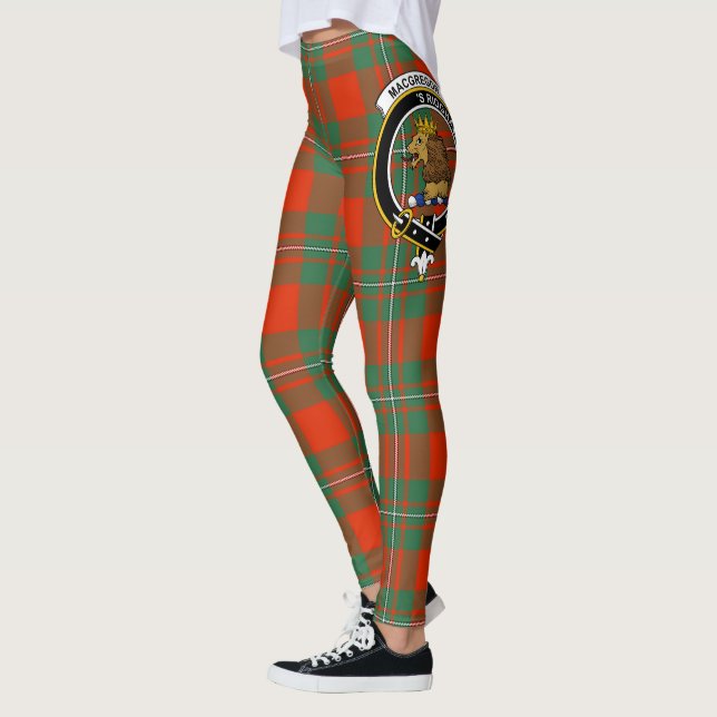 Scotstee Clan MacGregor Ancient Crest Tartan Women Leggings (Left)