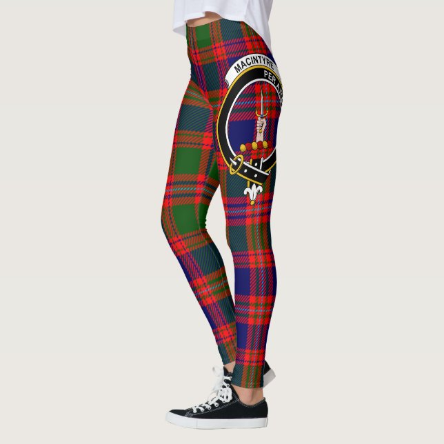 Scotstee Clan MacIntyre Crest Tartan Women Legging (Left)