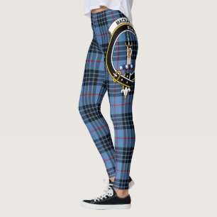 Scotstee Clan MacKay Blue Crest Tartan Women Leggings