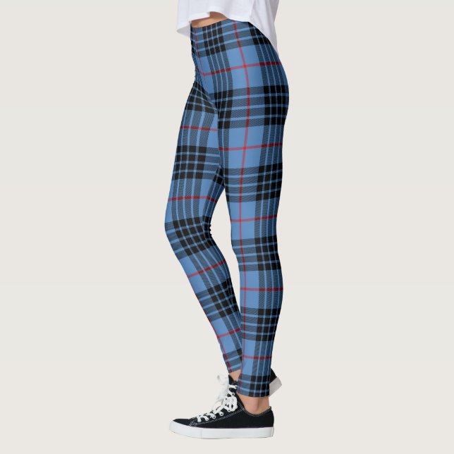Scotstee Clan MacKay Blue Tartan Women Leggings (Left)
