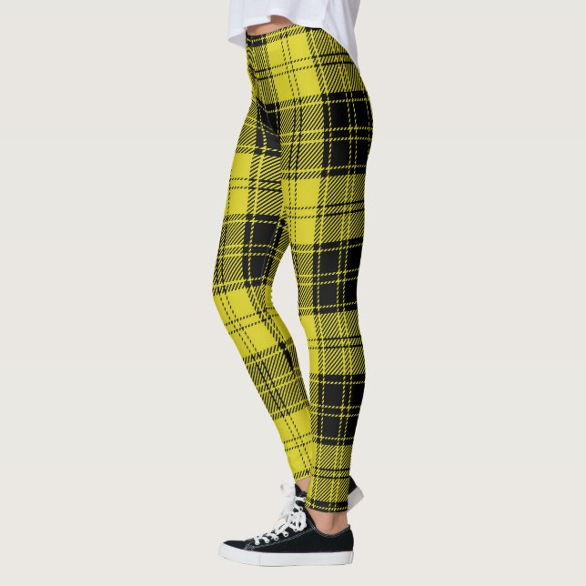 Scotstee Clan MacLachlan Yellow Tartan Women Leggings (Left)