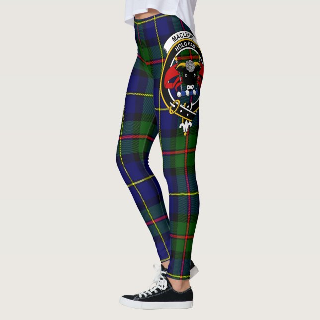 Scotstee Clan MacLeod Crest Tartan Women Leggings (Left)