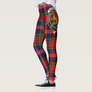 Scotstee Clan MacPherson Crest Tartan Women Leggings