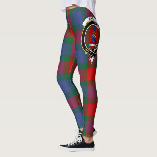Scotstee Clan Mar Crest Tartan Women Leggings