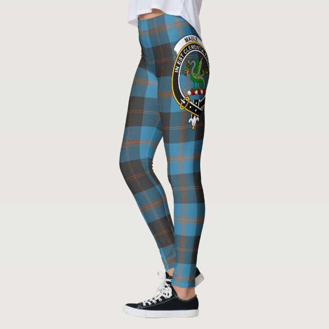 Scotstee Clan Maule Ancient Crest Tartan Women Leggings (Left)