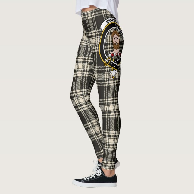 Scotstee Clan Menzies Ancient Crest Tartan Women Leggings (Left)