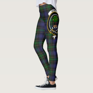 Scotstee Clan Mowat Crest Tartan Women Leggings