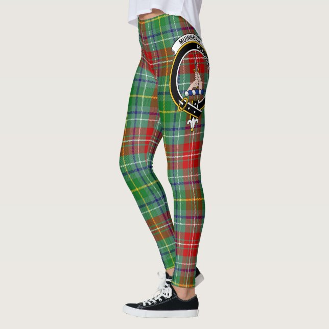 Scotstee Clan Muirhead Crest Tartan Women Leggings (Left)