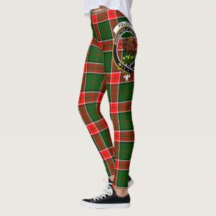 Scotstee Clan Pollock Crest Tartan Women Leggings
