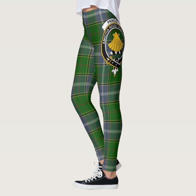 Scotstee Clan Pringle Crest Tartan Women Leggings (Left)