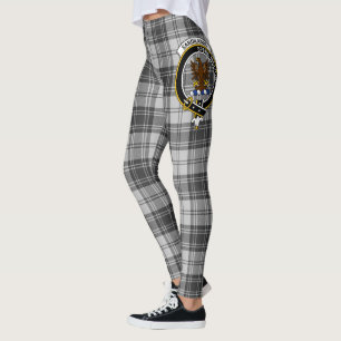 Scotstee Clan Sandilands Grey Crest Tartan Women Leggings