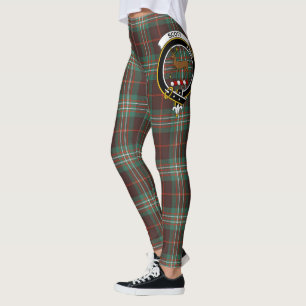 Scotstee Clan Scott Brown Ancient Crest Tartan Leggings