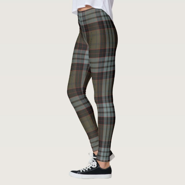 Scotstee Clan Stewart Old Weathered Tartan Women Leggings (Left)