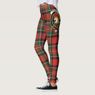Scotstee Clan Stewart Stuart of Bute Crest Tartan Leggings
