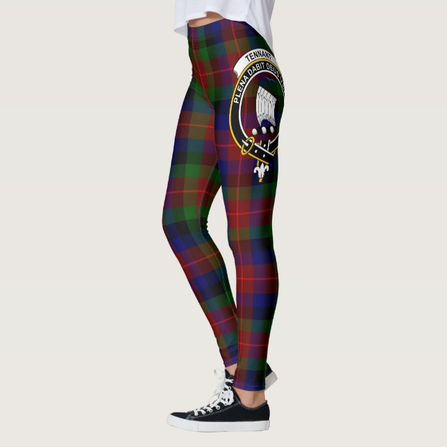 Scotstee Clan Tennant Crest Tartan Women Leggings (Left)
