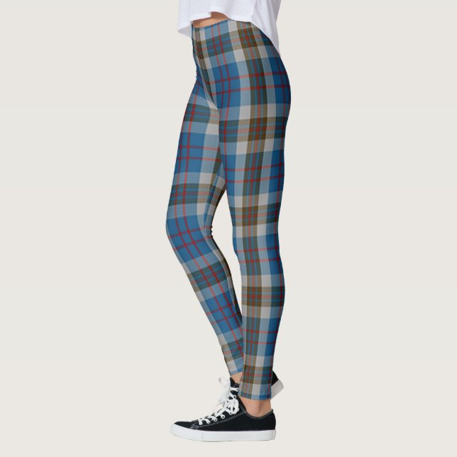 Scotstee Clan Thomson Blue Tartan Women Leggings (Left)