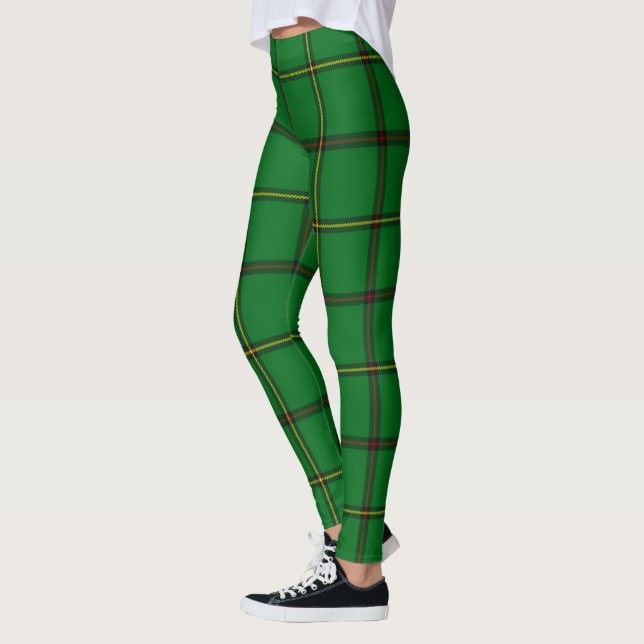 Scotstee Clan Tribe of Mar Tartan Women Leggings (Left)