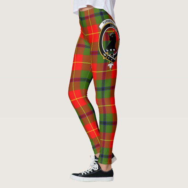 Scotstee Clan Turnbull Crest Tartan Women Leggings (Left)