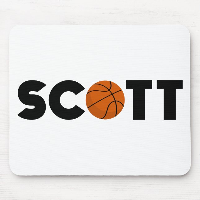 Scott Basketball Mouse Mat (Front)