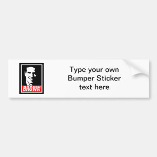 SCOTT BROWN 2012 BUMPER STICKER