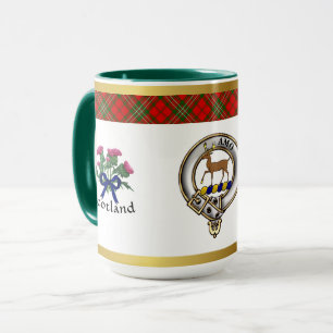 Scott Clan Badge Tartan & Motto Mug