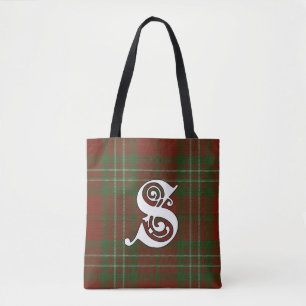 Scott Clan Tartan Monogram Tote Bag