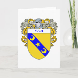 Scott Coat of Arms (Mantled) Holiday Card