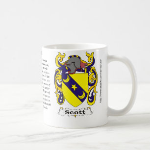 Scott Family Coat of Arms a mug