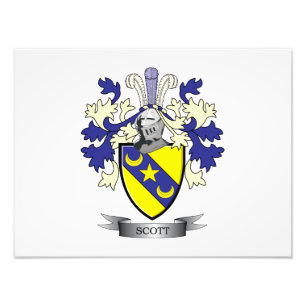Scott Family Crest Coat of Arms Photo Print