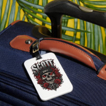 Scott Gothic Skull Personalised Name Design