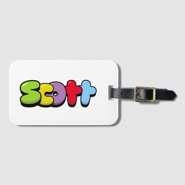 Scott Luggage Tag (Front Horizontal)