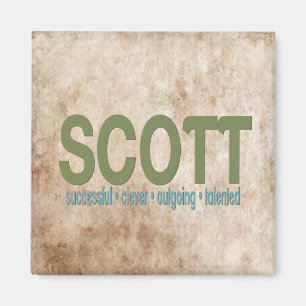{ Scott } Name Meaning Refrigerator Magnet