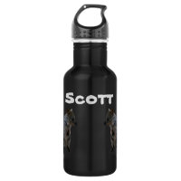 Scott Name With Australian Quokkas, Water Bottle