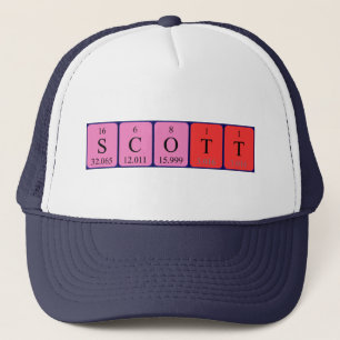 Scott periodic table name hat