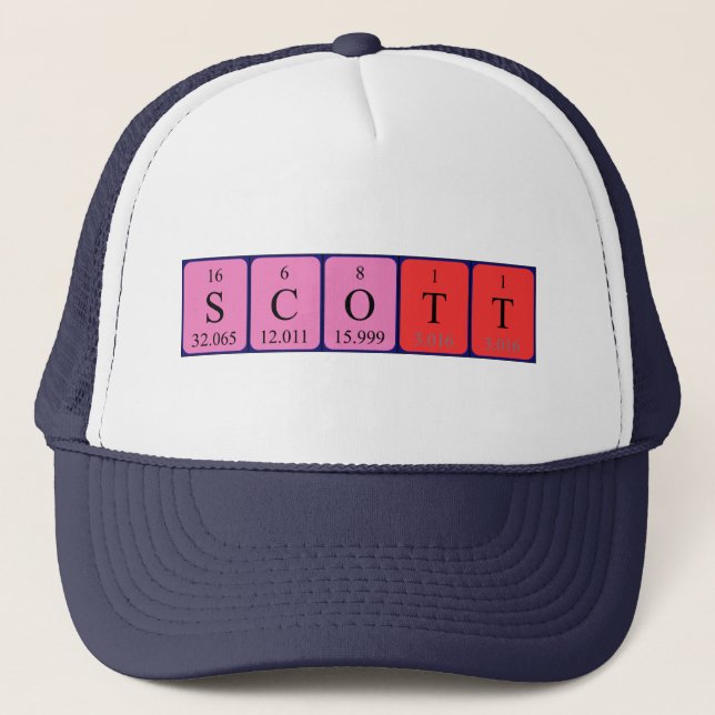 Scott periodic table name hat (Front)