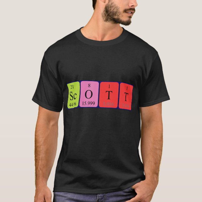 Scott periodic table name shirt (Front)