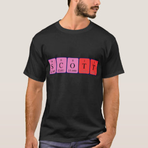 Scott periodic table name shirt