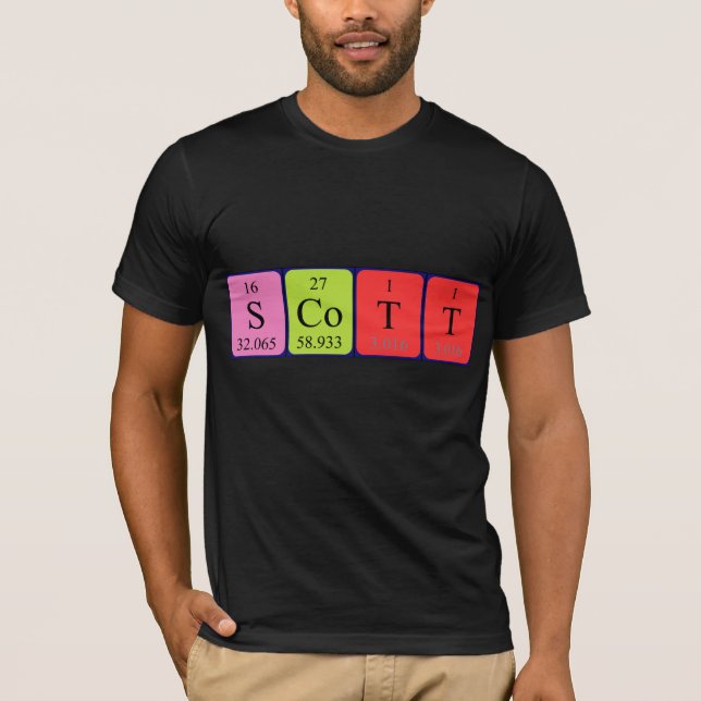 Scott periodic table name shirt (Front)