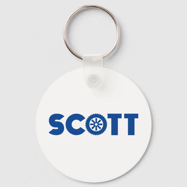 Scott Petrol Head Key Ring (Front)