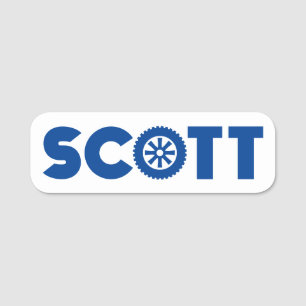 Scott Petrol Head Name Tag