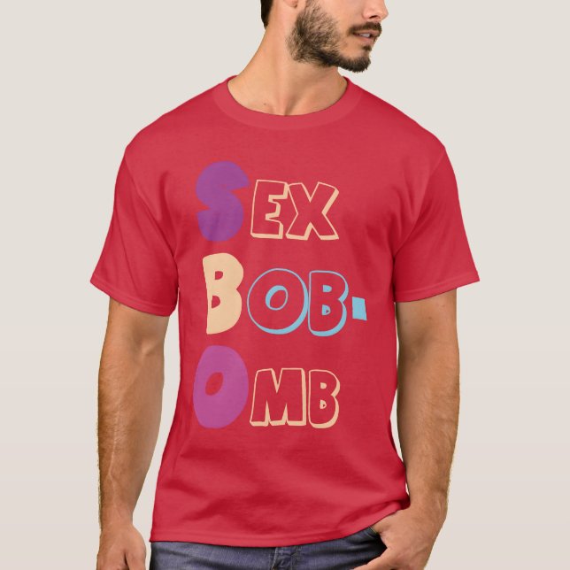 Scott Pilgrimshirts Knives Se Bob Ombee retro T-Shirt (Front)