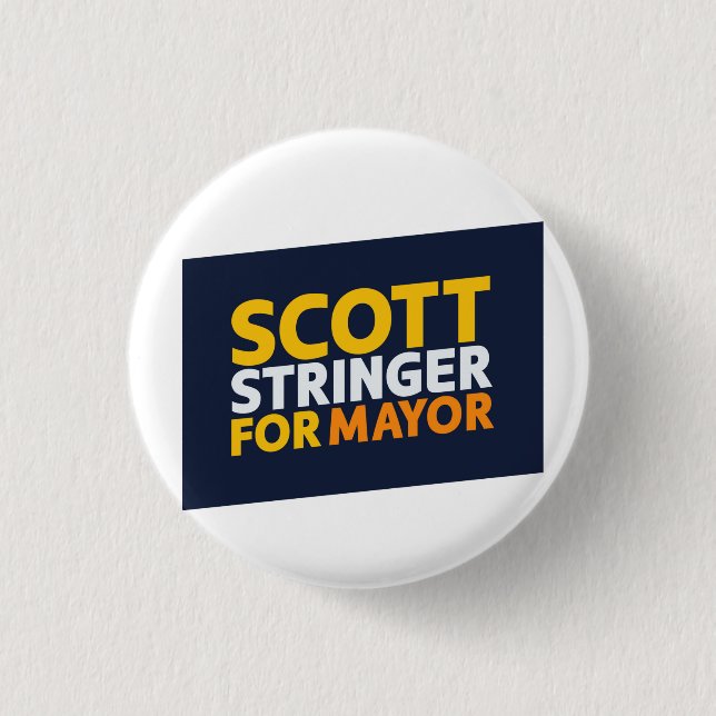 Scott Stringer for Mayor 3 Cm Round Badge (Front)