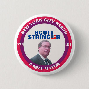 Scott Stringer for NYC Mayor 2021 6 Cm Round Badge