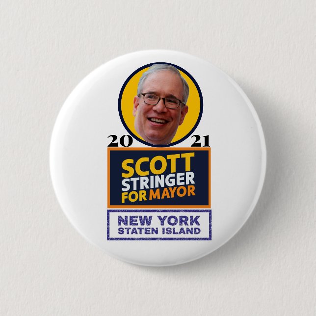 Scott Stringer NYC Mayor 6 Cm Round Badge (Front)