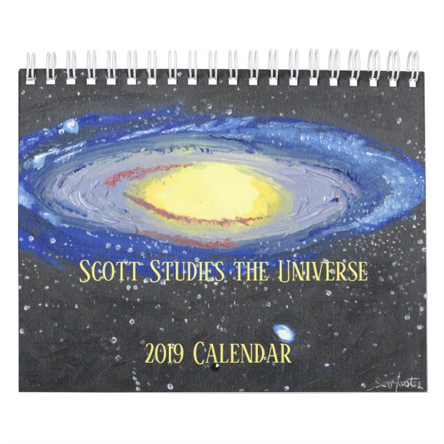 Scott Studies the Universe Calendar (Cover)