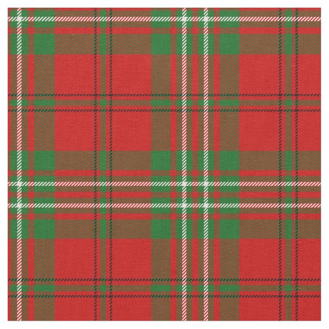 Scott Tartan Print Fabric (Close Up)