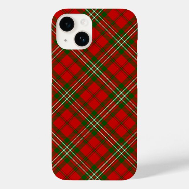 Scott tartan red green plaid Case-Mate iPhone case (Back)