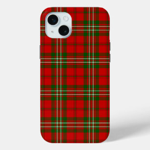 Scott tartan red green plaid iPhone 15 mini case