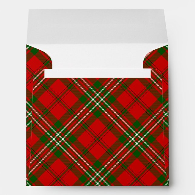 Scott tartan red green plaid envelopes (Back (Bottom))