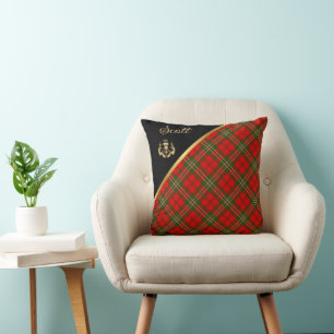 Scott Tartan Throw Pillow